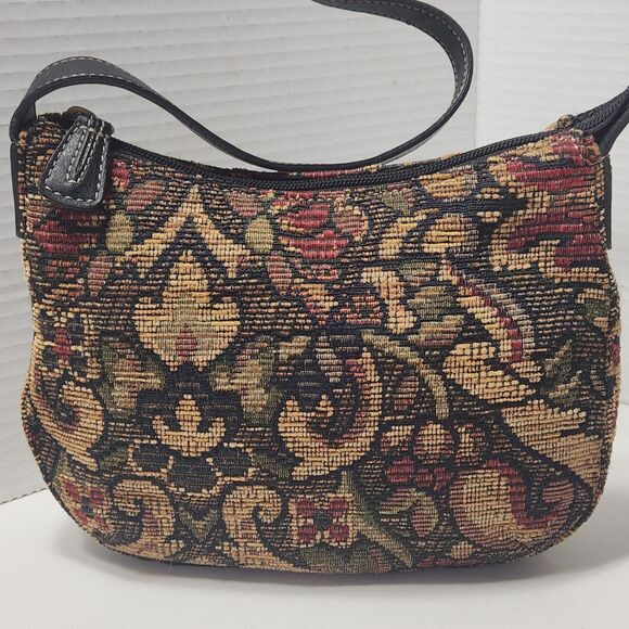 Fossil Handbags - VTG Fossil Tapestry Carpet Hobo Bag Grandmacore Boho Cottagecore 90s Great 75088